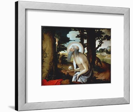 Penitent St Jerome, 1515-1520-Lucas van Leyden-Framed Giclee Print