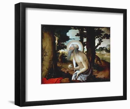 Penitent St Jerome, 1515-1520-Lucas van Leyden-Framed Giclee Print