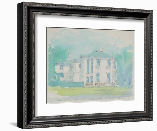 Penlee House, 1991 (W/C on Paper)-John Miller-Framed Giclee Print