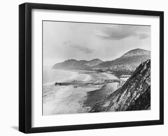 Penmaenmawr Pier-null-Framed Photographic Print
