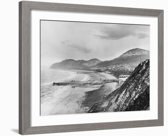 Penmaenmawr Pier-null-Framed Photographic Print