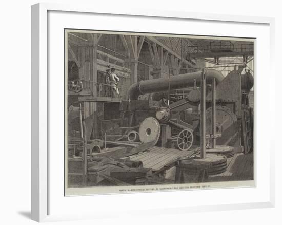 Penn's Marine-Engine Factory at Greenwich, the Erecting Shop-null-Framed Giclee Print