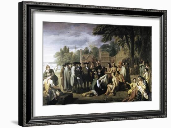 Penn's Treaty with the Indians-Benjamin West-Framed Giclee Print