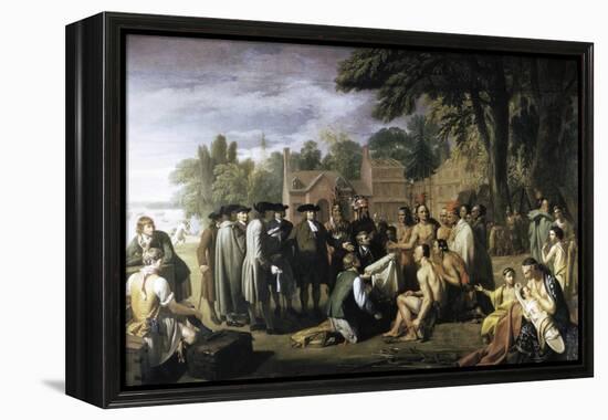 Penn's Treaty with the Indians-Benjamin West-Framed Premier Image Canvas