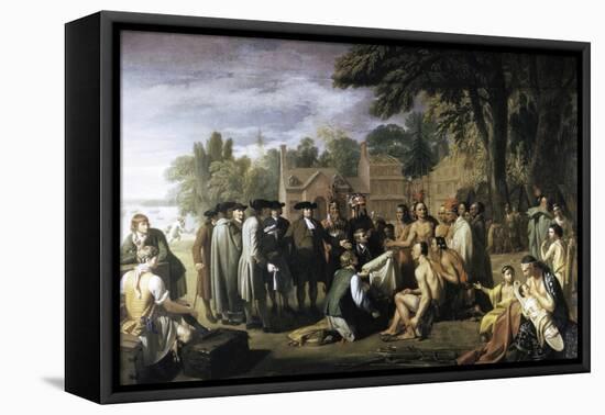 Penn's Treaty with the Indians-Benjamin West-Framed Premier Image Canvas