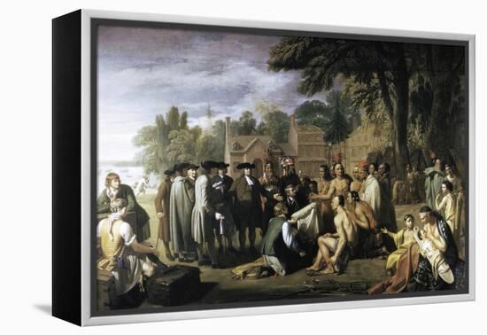 Penn's Treaty with the Indians-Benjamin West-Framed Premier Image Canvas