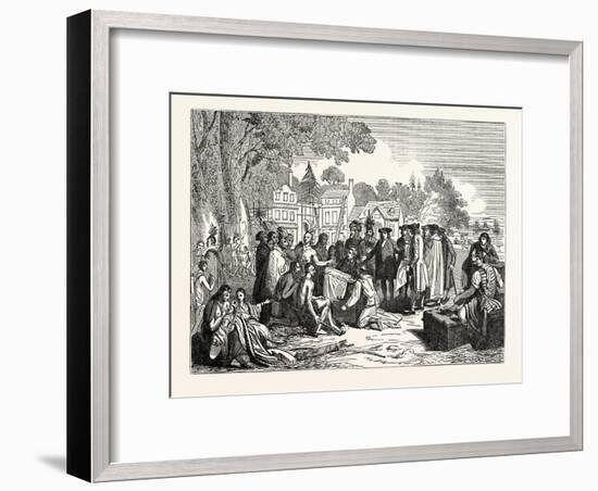 Penn's Treaty with the Indians-null-Framed Giclee Print