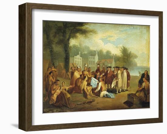 Penn's Treaty-Dirk Van Erp-Framed Giclee Print