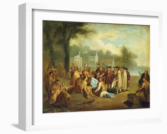 Penn's Treaty-Dirk Van Erp-Framed Giclee Print