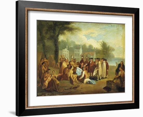 Penn's Treaty-Dirk Van Erp-Framed Giclee Print