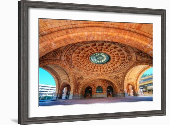 Penn Station is a Historic Train Station on Liberty Avenue in Downtown Pittsburgh, Pennsylvania, US-SeanPavonePhoto-Framed Photographic Print