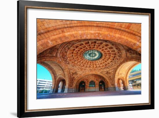 Penn Station is a Historic Train Station on Liberty Avenue in Downtown Pittsburgh, Pennsylvania, US-SeanPavonePhoto-Framed Photographic Print