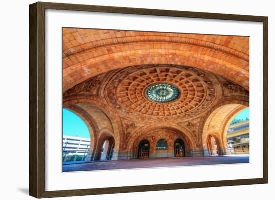 Penn Station is a Historic Train Station on Liberty Avenue in Downtown Pittsburgh, Pennsylvania, US-SeanPavonePhoto-Framed Photographic Print