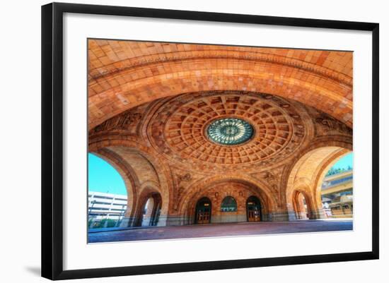Penn Station is a Historic Train Station on Liberty Avenue in Downtown Pittsburgh, Pennsylvania, US-SeanPavonePhoto-Framed Photographic Print
