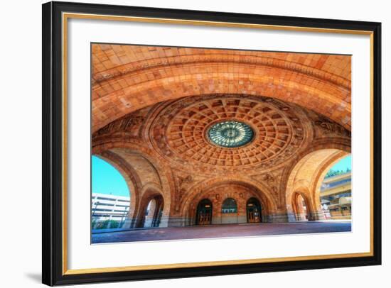 Penn Station is a Historic Train Station on Liberty Avenue in Downtown Pittsburgh, Pennsylvania, US-SeanPavonePhoto-Framed Photographic Print