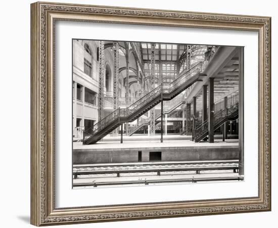 Penn Station Under Construction, 1910, NYC-Unknown-Framed Art Print