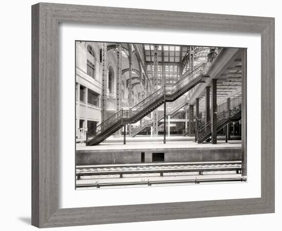 Penn Station Under Construction, 1910, NYC-Unknown-Framed Art Print