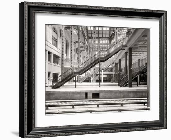 Penn Station Under Construction, 1910, NYC-Unknown-Framed Art Print