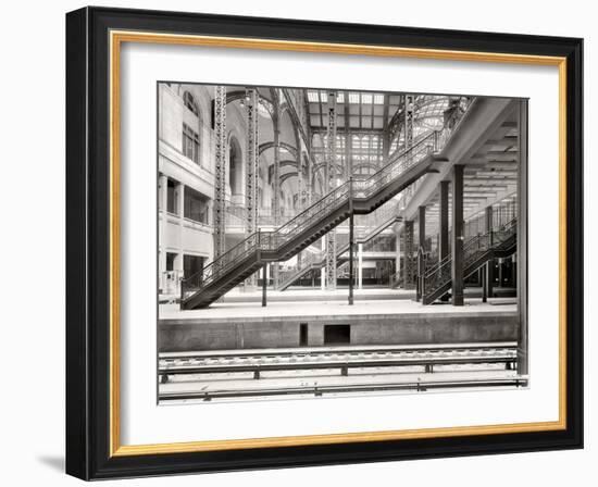 Penn Station Under Construction, 1910, NYC-Unknown-Framed Art Print