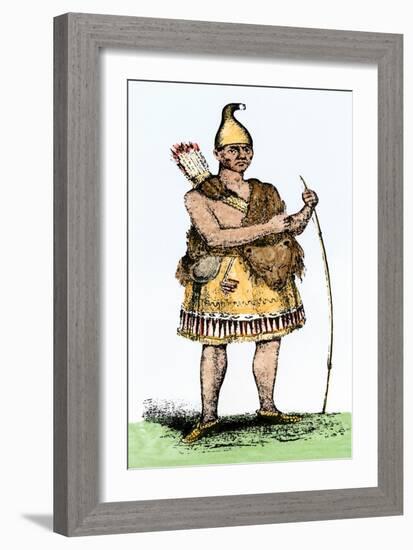 Pennacook Chief known as Passaconaway the Bashaba-null-Framed Giclee Print