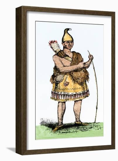 Pennacook Chief known as Passaconaway the Bashaba-null-Framed Giclee Print