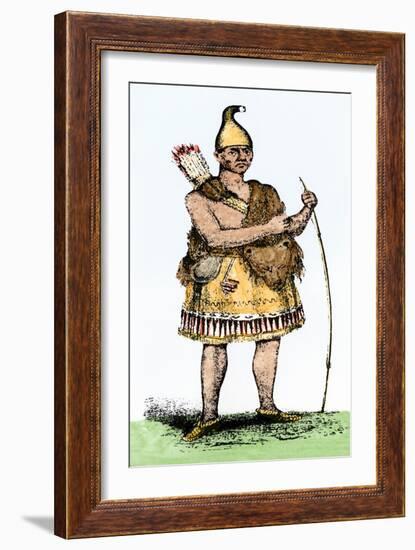 Pennacook Chief known as Passaconaway the Bashaba-null-Framed Giclee Print