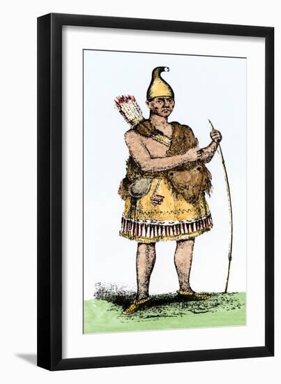 Pennacook Chief known as Passaconaway the Bashaba-null-Framed Giclee Print