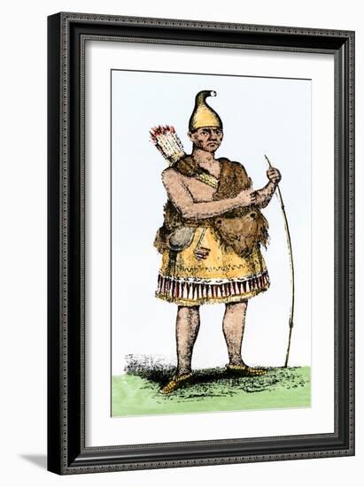 Pennacook Chief known as Passaconaway the Bashaba-null-Framed Giclee Print