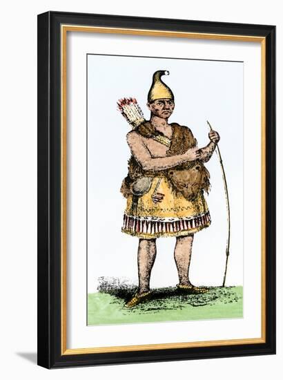 Pennacook Chief known as Passaconaway the Bashaba-null-Framed Giclee Print