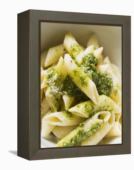 Penne with Pesto-null-Framed Premier Image Canvas