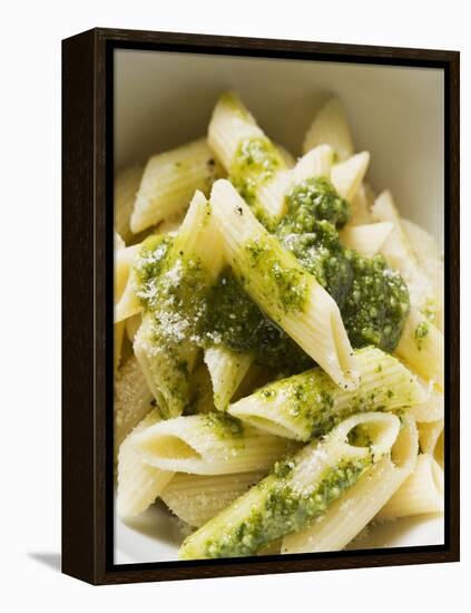 Penne with Pesto-null-Framed Premier Image Canvas