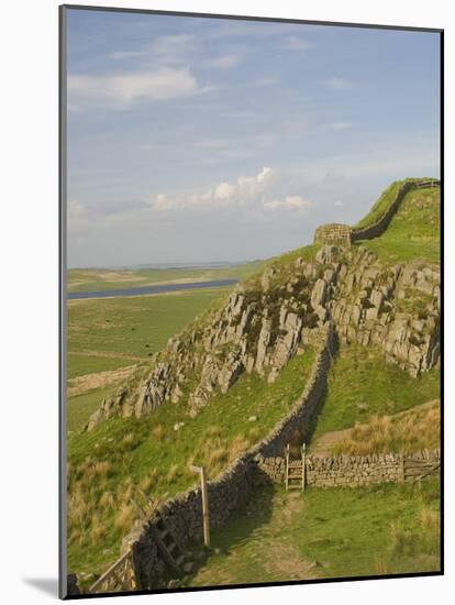 Pennine Way Crossing Near Turret 37A, Hadrians Wall, Unesco World Heritage Site, England-James Emmerson-Mounted Photographic Print