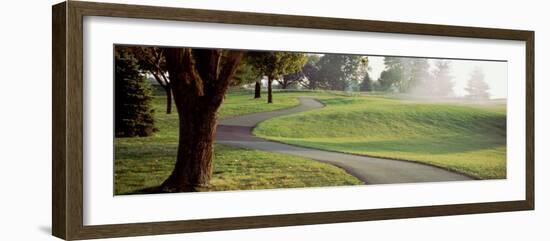 Pennsylvania, Ace Center Golf Course, Empty Walkway in the Golf Course-null-Framed Photographic Print