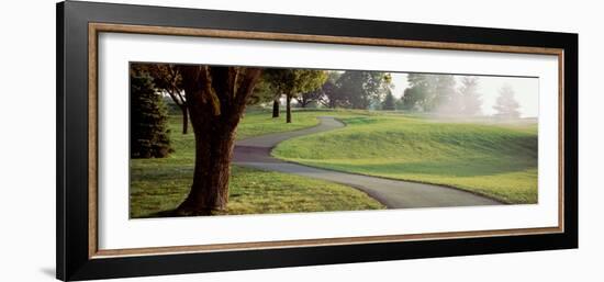 Pennsylvania, Ace Center Golf Course, Empty Walkway in the Golf Course-null-Framed Photographic Print