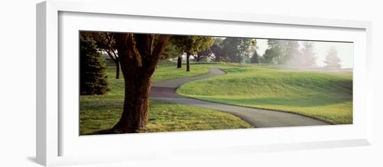 Pennsylvania, Ace Center Golf Course, Empty Walkway in the Golf Course-null-Framed Photographic Print