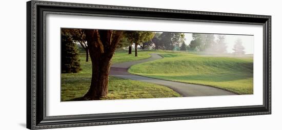 Pennsylvania, Ace Center Golf Course, Empty Walkway in the Golf Course-null-Framed Photographic Print