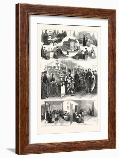 Pennsylvania: an Afternoon in the Industrial Home for Blind Women Philadelphia-null-Framed Giclee Print