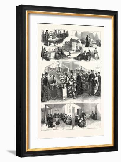 Pennsylvania: an Afternoon in the Industrial Home for Blind Women Philadelphia-null-Framed Giclee Print