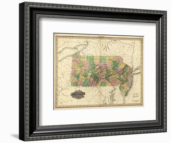 Pennsylvania and New Jersey, c.1823-Henry S^ Tanner-Framed Art Print