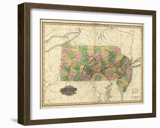 Pennsylvania and New Jersey, c.1823-Henry S^ Tanner-Framed Art Print