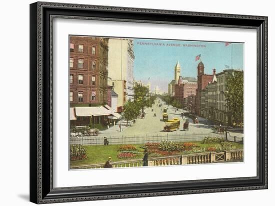 Pennsylvania Avenue, Washington D.C.-null-Framed Art Print