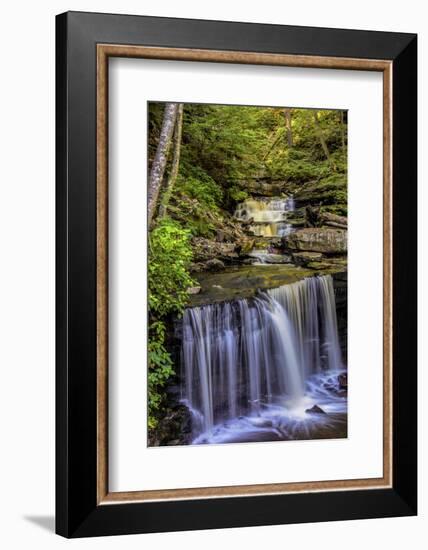 Pennsylvania, Benton, Ricketts Glen SP. Delaware Falls Cascade-Jay O'brien-Framed Photographic Print