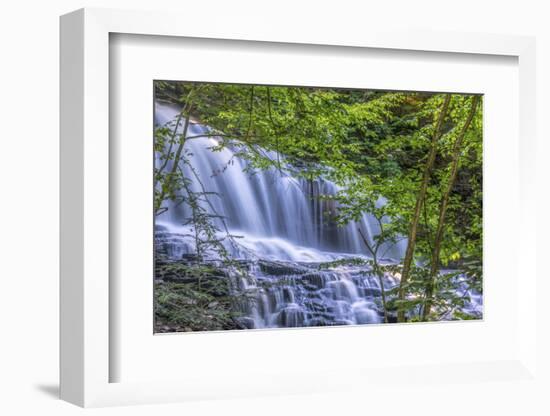 Pennsylvania, Benton, Ricketts Glen State Park. Mohawk Falls Cascade-Jay O'brien-Framed Photographic Print