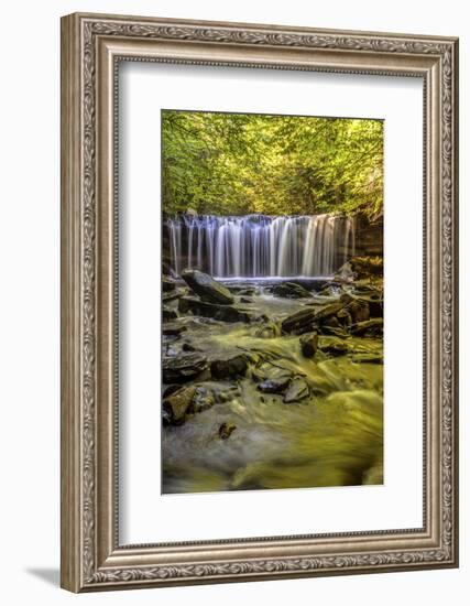 Pennsylvania, Benton, Ricketts Glen State Park. Oneida Falls Cascade-Jay O'brien-Framed Photographic Print