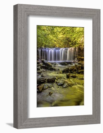 Pennsylvania, Benton, Ricketts Glen State Park. Oneida Falls Cascade-Jay O'brien-Framed Photographic Print