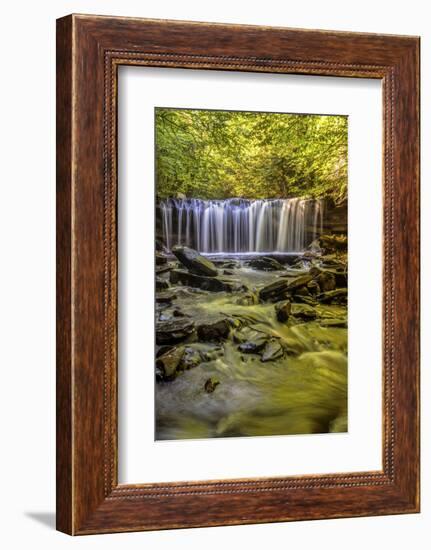 Pennsylvania, Benton, Ricketts Glen State Park. Oneida Falls Cascade-Jay O'brien-Framed Photographic Print