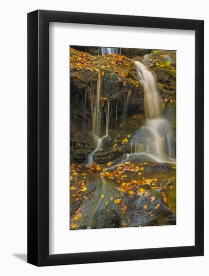 Pennsylvania, Delaware Water Gap NRA. Waterfall over Rocks-Jay O'brien-Framed Photographic Print