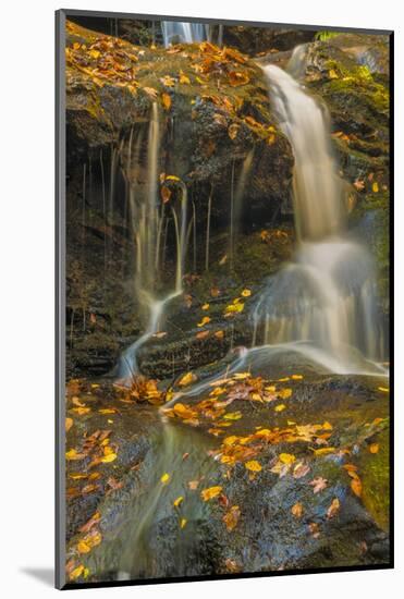 Pennsylvania, Delaware Water Gap NRA. Waterfall over Rocks-Jay O'brien-Mounted Photographic Print