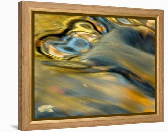 Pennsylvania, Delaware Watergap Nra. Flowing Water Abstract-Jay O'brien-Framed Premier Image Canvas