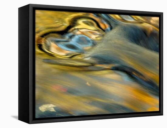 Pennsylvania, Delaware Watergap Nra. Flowing Water Abstract-Jay O'brien-Framed Premier Image Canvas